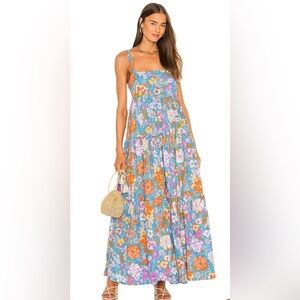 FREE PEOPLE Park Slope Maxi Dress in Bluebell